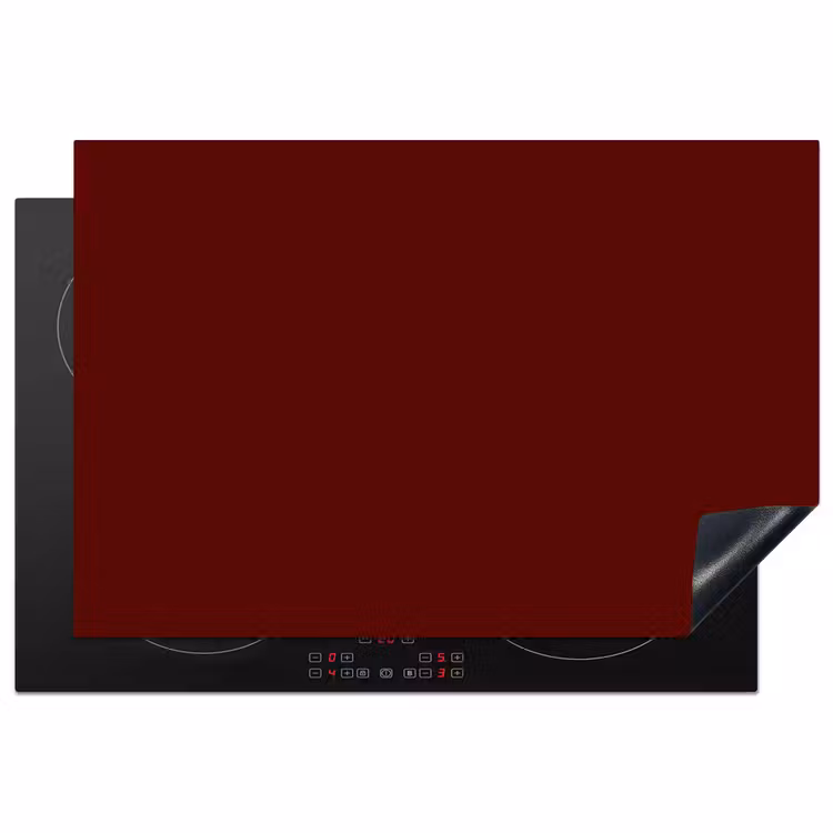 Burnt - Mahogany - Rood Inductie beschermer vinyl 3mm klein 276 -3d