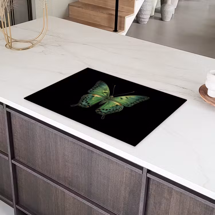 Vlinder - Groen - Diepte Inductie beschermer vinyl 3mm klein -sfeer8