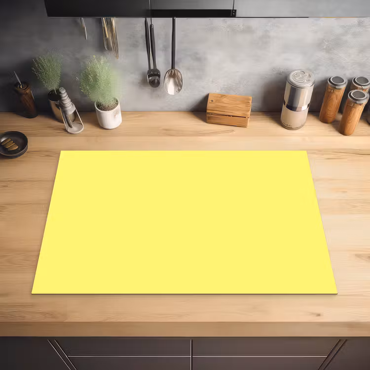 Buttery - Beige - Geel Inductie beschermer vinyl 3mm klein 276 -sfeer5