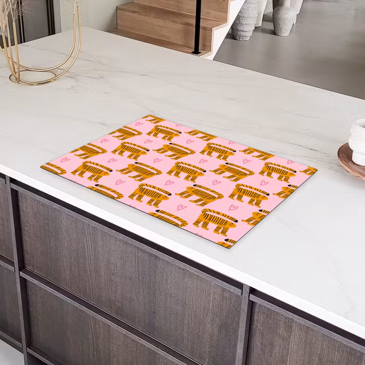 Katten - Roze - Hartjes Inductie beschermer vinyl 3mm klein 276 -sfeer8
