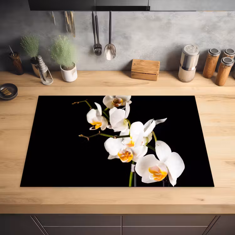 Hemelse Orchideeëntak Inductie beschermer vinyl 3mm klein -sfeer5