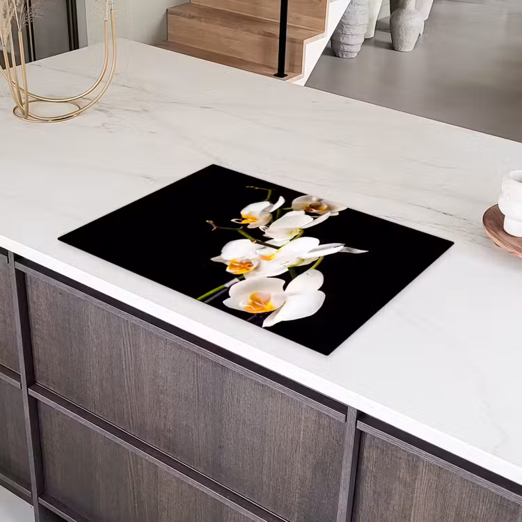 Hemelse Orchideeëntak Inductie beschermer vinyl 3mm klein -sfeer8
