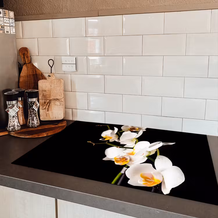 Hemelse Orchideeëntak Inductie beschermer vinyl 3mm klein -sfeer3