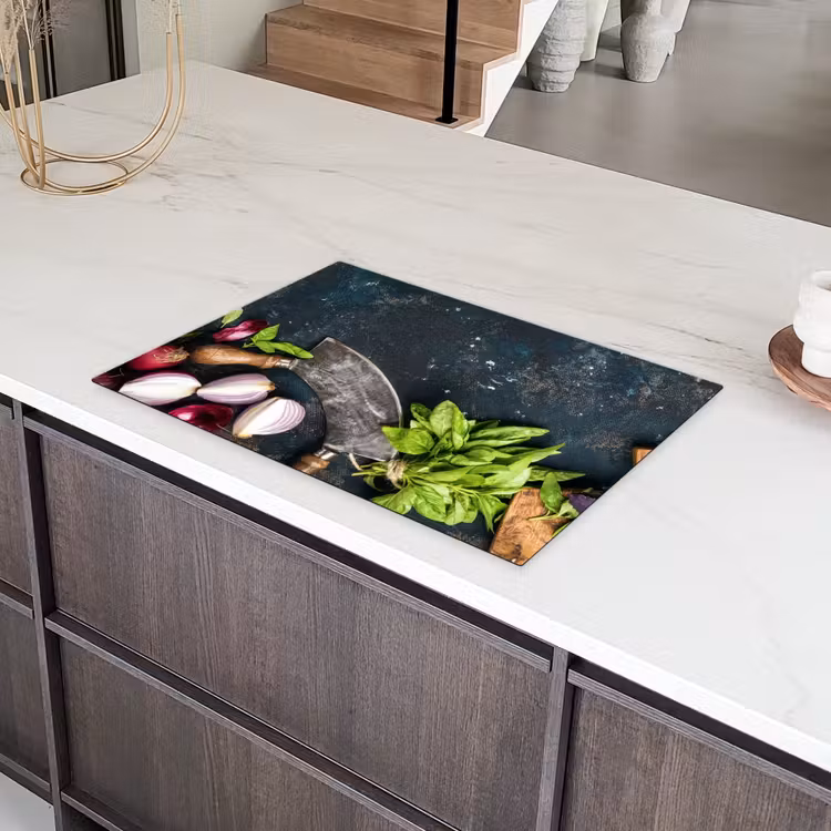 Koksmes en Verse Ingrediënten Inductie beschermer vinyl 3mm klein -sfeer8
