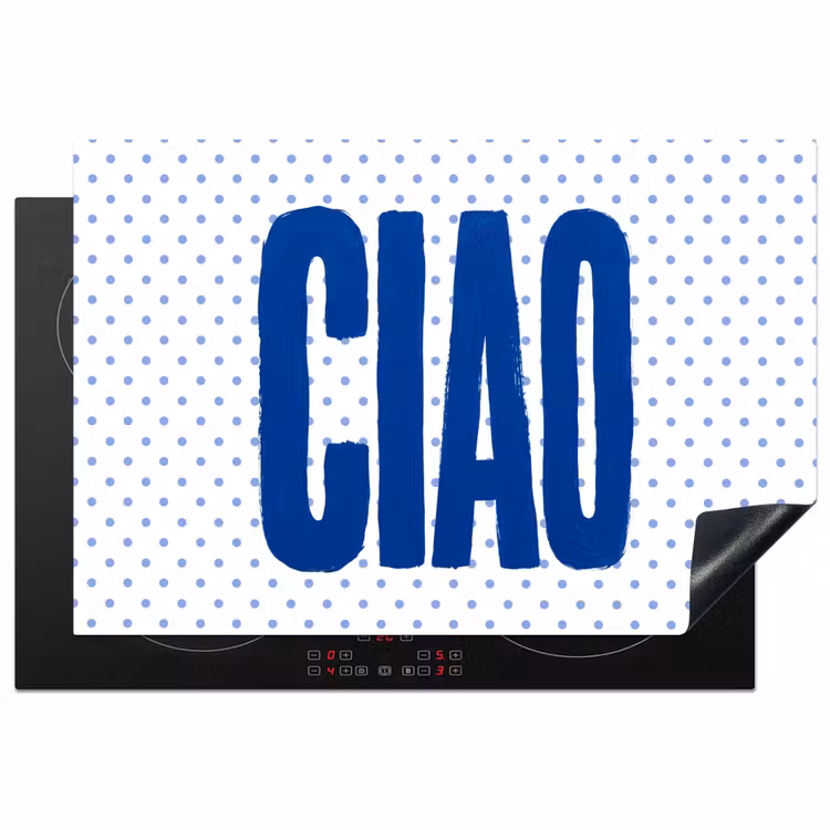 Ciao - Blauw - Stippen Inductie beschermer vinyl 3mm klein -3d