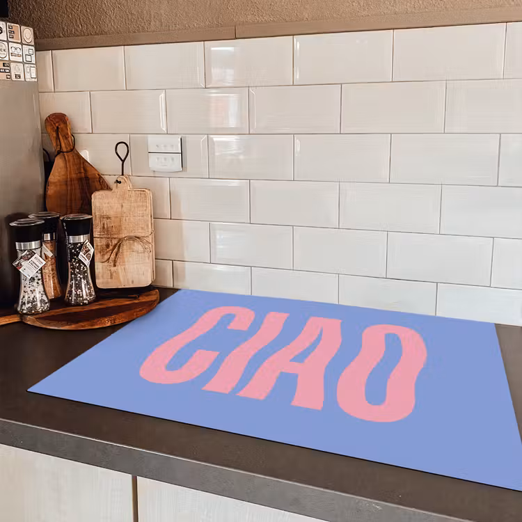Ciao - Roze - Blauw - Golvend Inductie beschermer vinyl 3mm klein -sfeer3