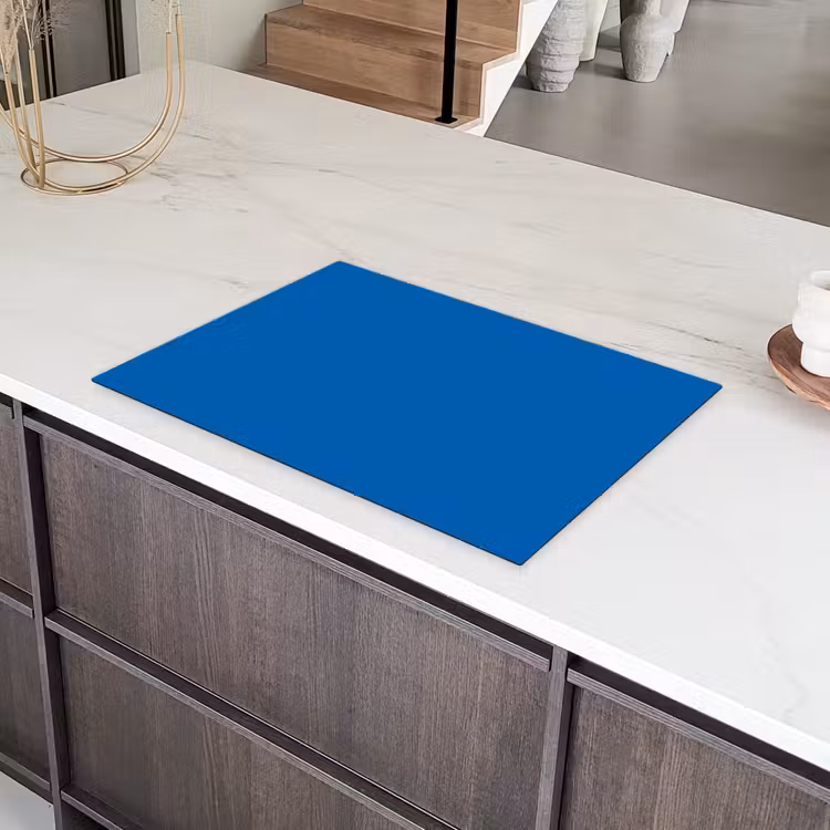 Classic - Azure - Blauw Inductie beschermer vinyl 3mm klein 276 -sfeer8