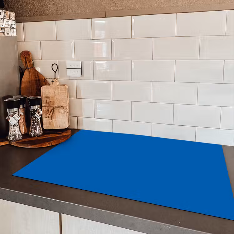 Classic - Azure - Blauw Inductie beschermer vinyl 3mm klein 276 -sfeer3