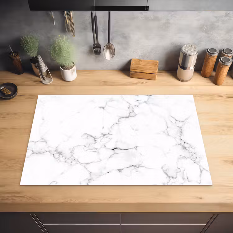 Klassieke Marmeren Eenvoud Inductie beschermer vinyl 3mm klein -sfeer5