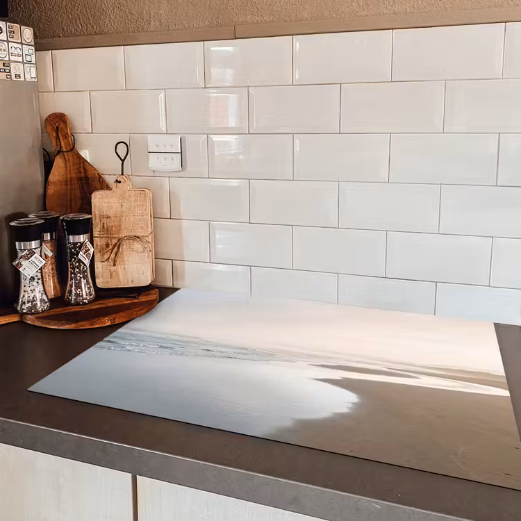 Kustlijn - Strand - Oceaan Inductie beschermer vinyl 3mm klein -sfeer3