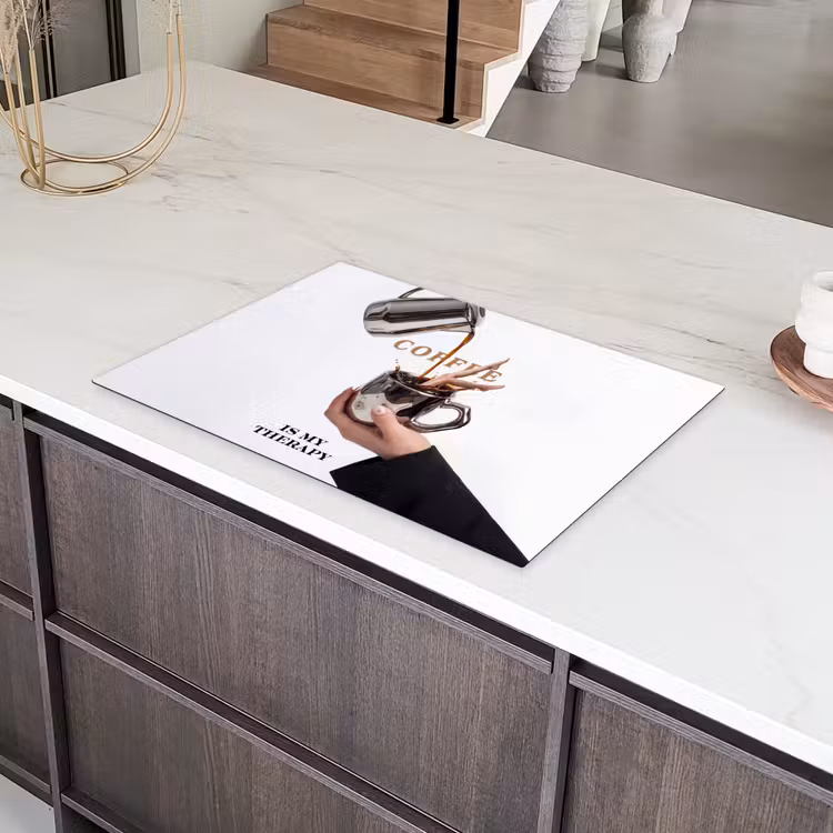 Koffie - Mok - Kan - Therapie Inductie beschermer vinyl 3mm klein -sfeer8