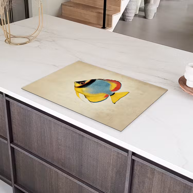 Kleurrijk - Vis - Schubben - Illustratie Inductie beschermer vinyl 3mm klein -sfeer8