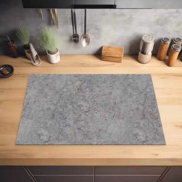 Beton - Antiek - Patronen Inductie beschermer vinyl 3mm klein 276 -sfeer5