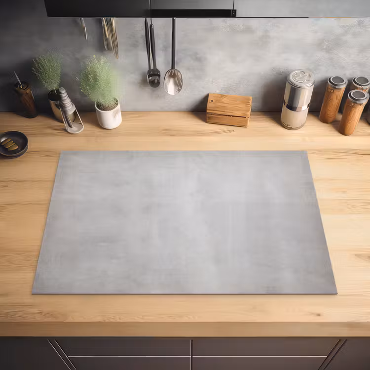 Beton - Grijs - Cement - Industrieel - Structuur Inductie beschermer vinyl 3mm klein -sfeer5