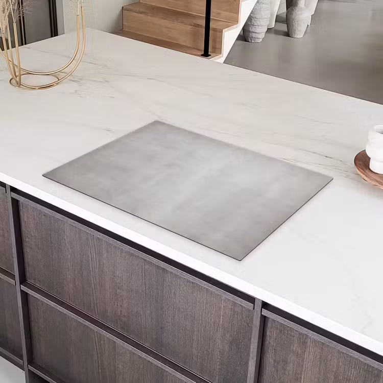 Beton - Grijs - Cement - Industrieel - Structuur Inductie beschermer vinyl 3mm klein -sfeer8