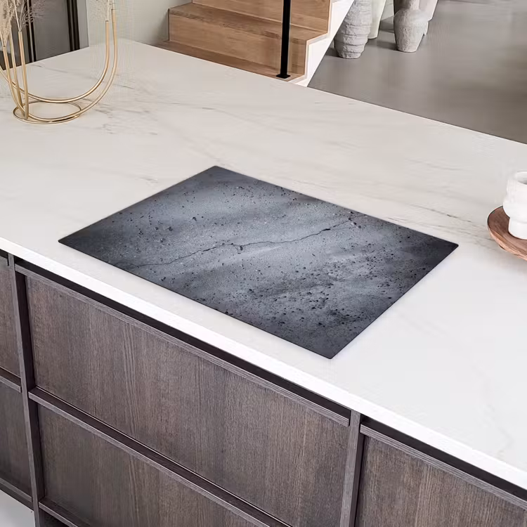 Beton - Grijs - Scheur Inductie beschermer vinyl 3mm klein -sfeer8