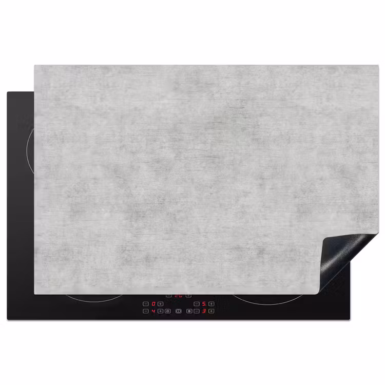 Beton - Grijs - Industrieel - Patroon Inductie beschermer vinyl 3mm klein 276 -3d