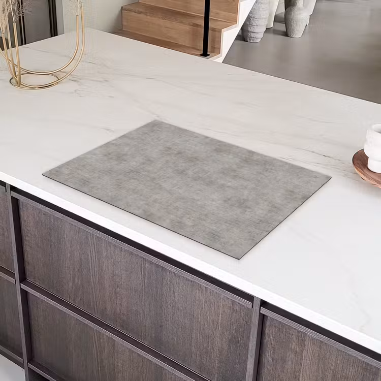 Beton - Oud - Grijs - Patronen Inductie beschermer vinyl 3mm klein 276 -sfeer8