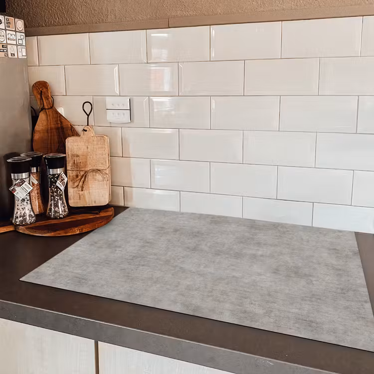 Beton - Oud - Grijs - Patronen Inductie beschermer vinyl 3mm klein 276 -sfeer3