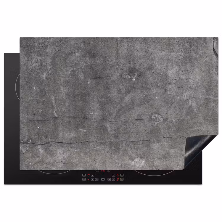 Beton - Muur - Cement Inductie beschermer vinyl 3mm klein -3d