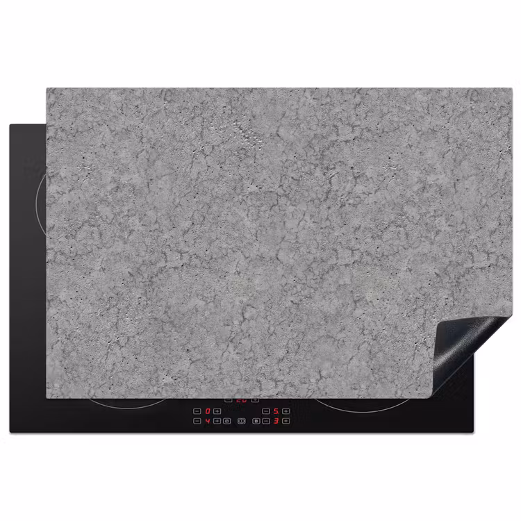 Beton - Muur - Patronen - Industrieel Inductie beschermer vinyl 3mm klein 276 -3d