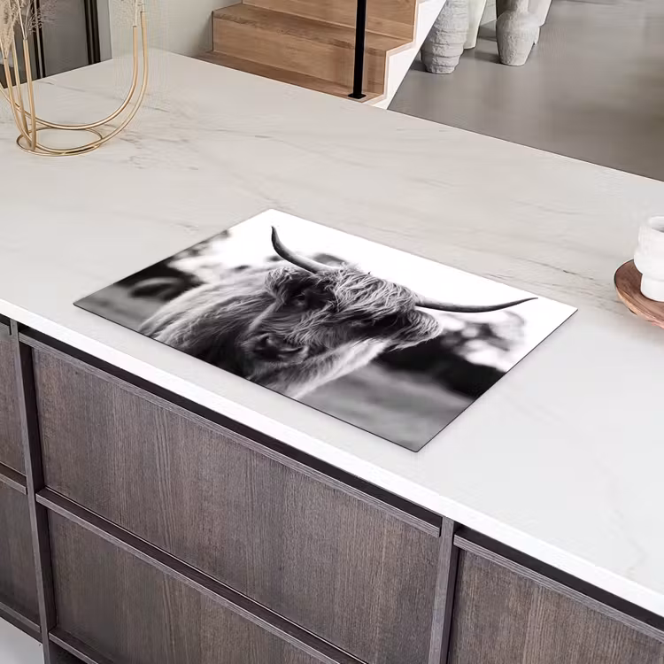Contrasten van de Hooglanden Inductie beschermer vinyl 3mm klein -sfeer8