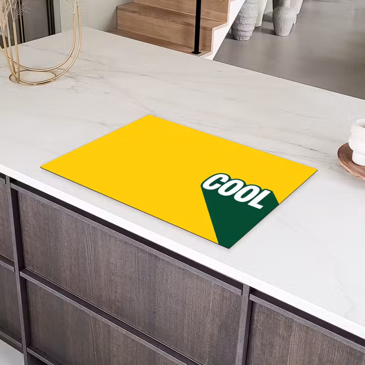 Cool - Geel - Groen Inductie beschermer vinyl 3mm klein -sfeer8
