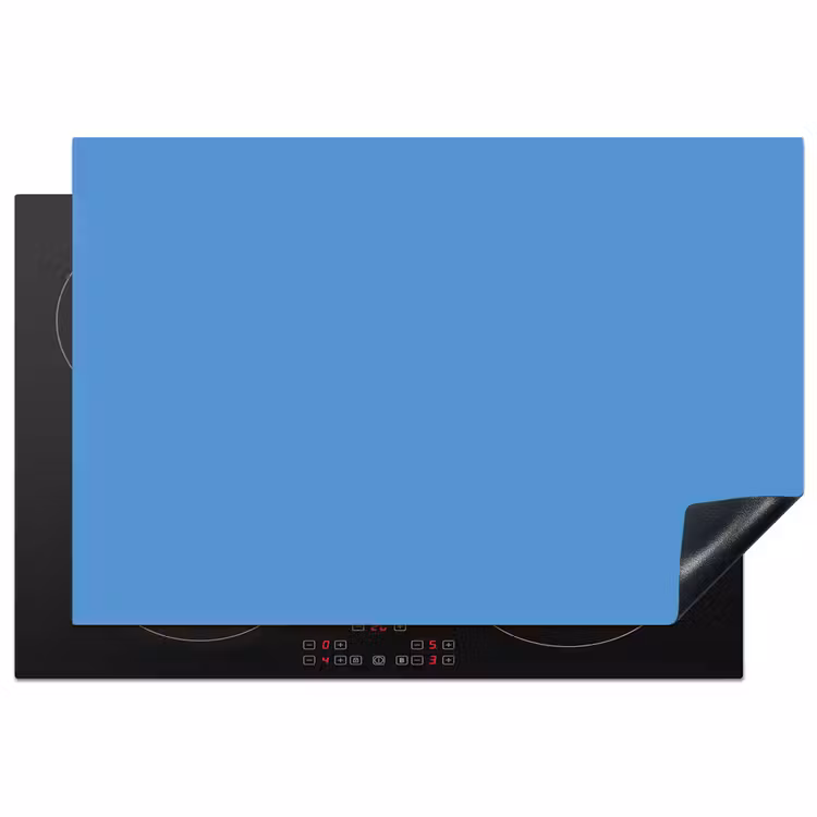Cornflower - Blue - Blauw Inductie beschermer vinyl 3mm klein 276 -3d