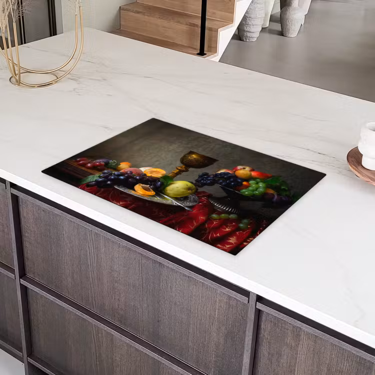 Gedekte Tafel van Overdaad Inductie beschermer vinyl 3mm klein -sfeer8