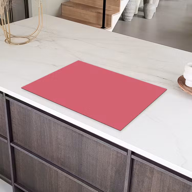 Crimson - Rose - Roze Inductie beschermer vinyl 3mm klein 276 -sfeer8