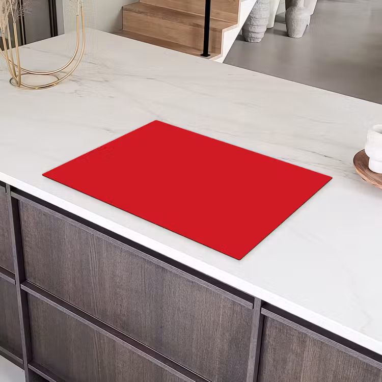 Crimson - Velvet - Rood Inductie beschermer vinyl 3mm klein 276 -sfeer8