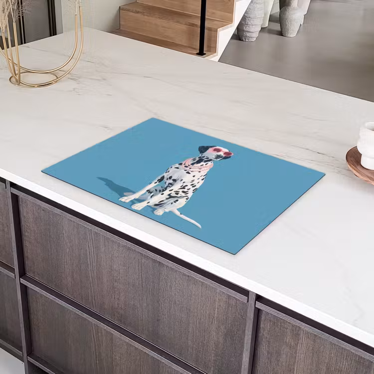 Dalmatiër - Zonnebril - Blauw Inductie beschermer vinyl 3mm klein -sfeer8
