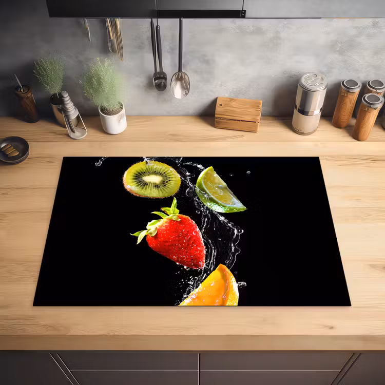 Dans van de Fruitdruppels Inductie beschermer vinyl 3mm klein -sfeer5