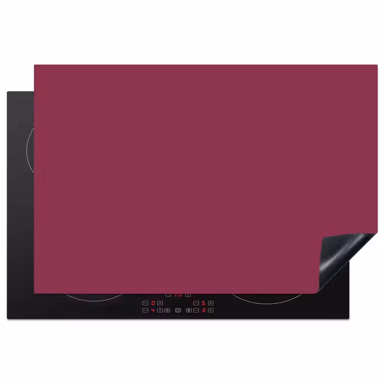 Deep - Rasberry - Rood Inductie beschermer vinyl 3mm klein 276 -3d