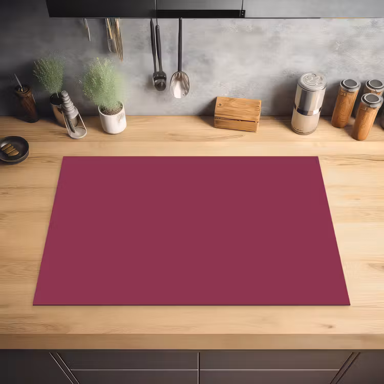 Deep - Rasberry - Rood Inductie beschermer vinyl 3mm klein 276 -sfeer5