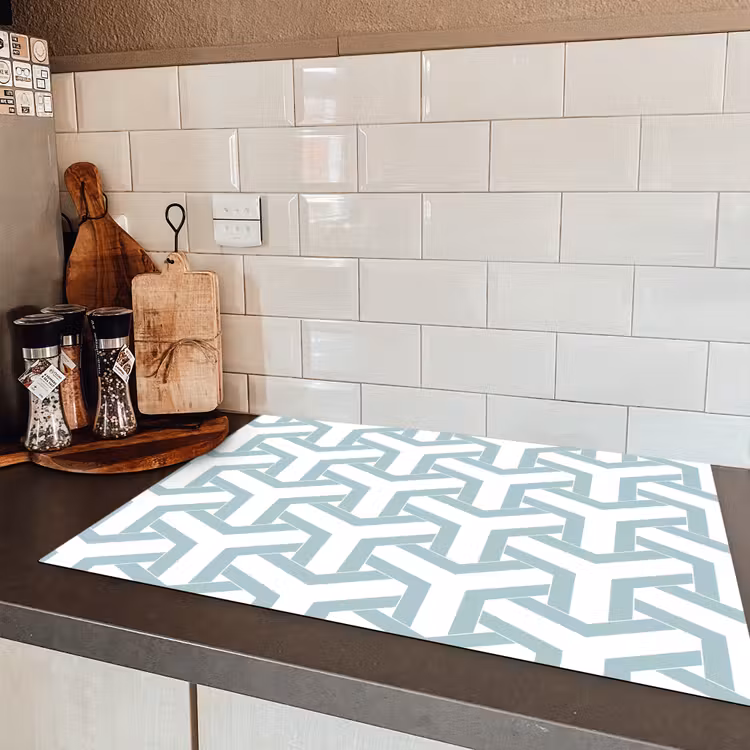 Design - Lijn - Patroon Inductie beschermer vinyl 3mm klein 276 -sfeer3