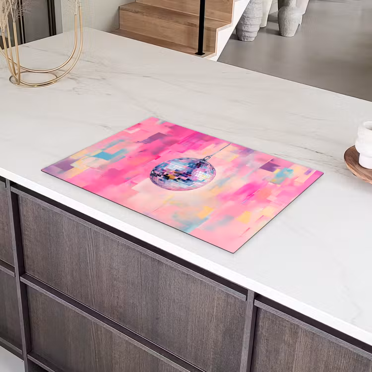 Discobal - Pink - Verf Inductie beschermer vinyl 3mm klein -sfeer8