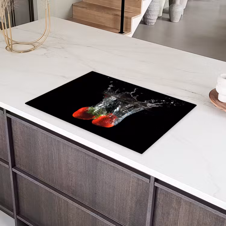Duikende Aardbeien Inductie beschermer vinyl 3mm klein -sfeer8
