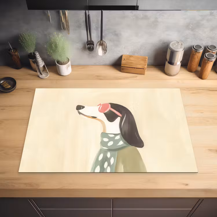 Hond - Zonnebril - Sjaal Inductie beschermer vinyl 3mm klein -sfeer5