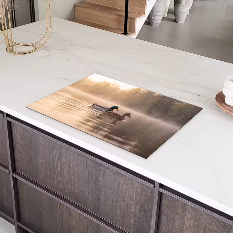 Eenden - Water - Mist - Natuur Inductie beschermer vinyl 3mm klein -sfeer8