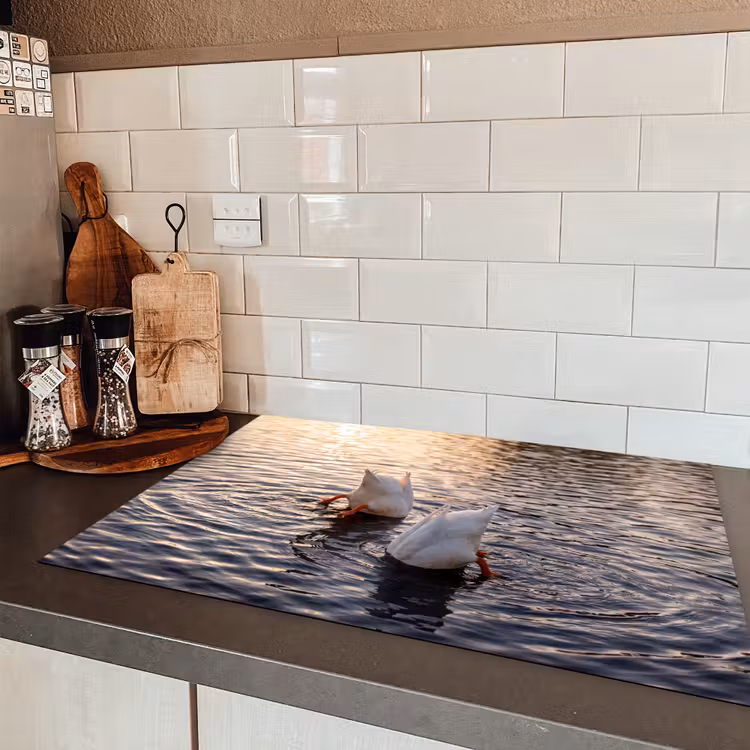 Eenden - Water - Natuur Inductie beschermer vinyl 3mm klein -sfeer3