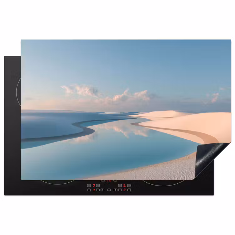 Duinen - Waterplas - Oneindige rust Inductie beschermer vinyl 3mm klein -3d