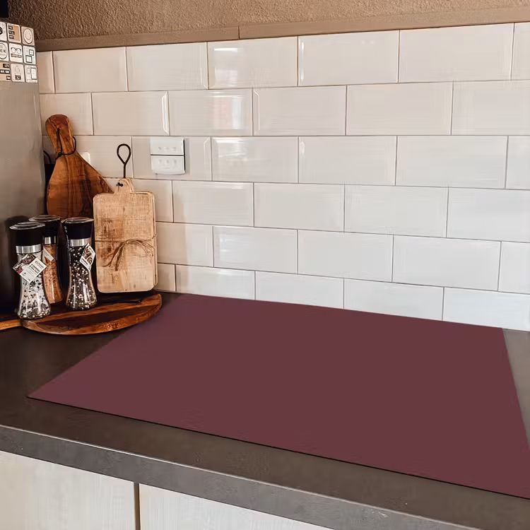 Dusty - Rose - Roze Inductie beschermer vinyl 3mm klein 276 -sfeer3