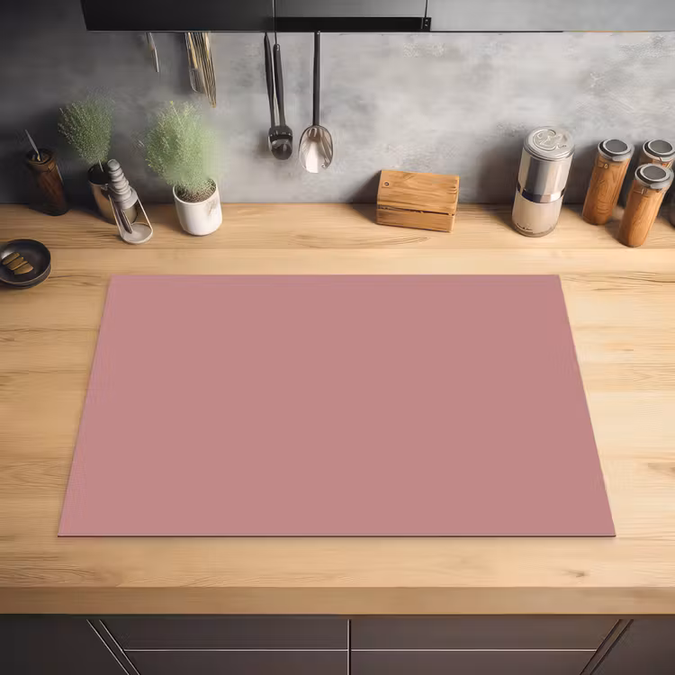 Dusty - Rose - Roze Inductie beschermer vinyl 3mm klein 276 -sfeer5