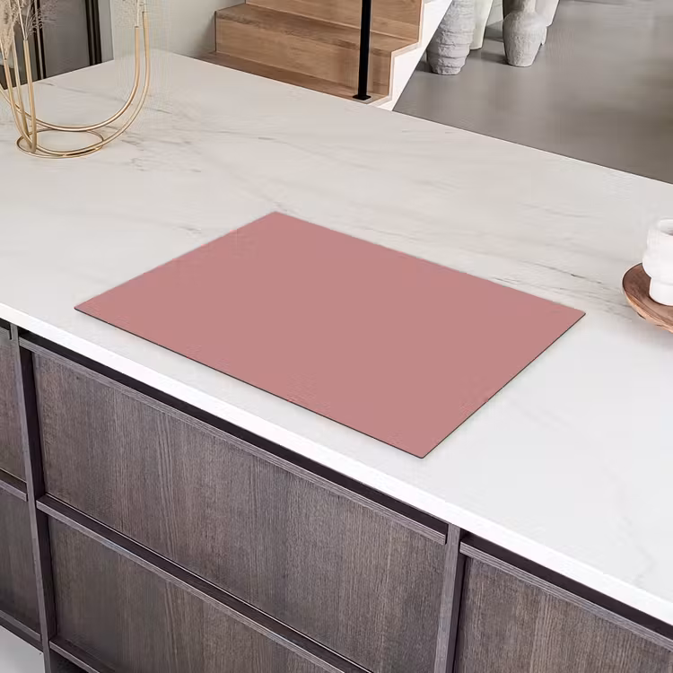 Dusty - Rose - Roze Inductie beschermer vinyl 3mm klein 276 -sfeer8
