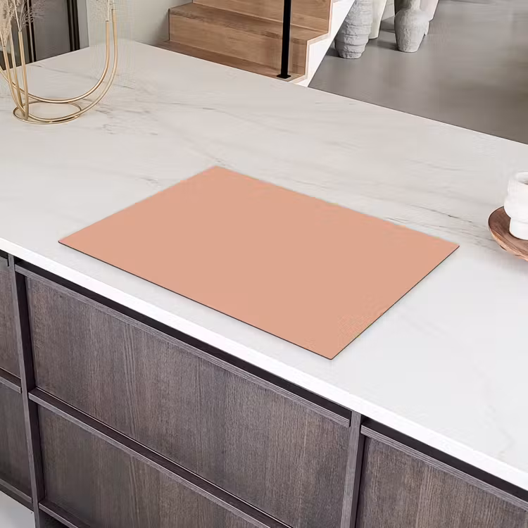 Dusty - Rose - Roze Inductie beschermer vinyl 3mm klein 276 -sfeer8