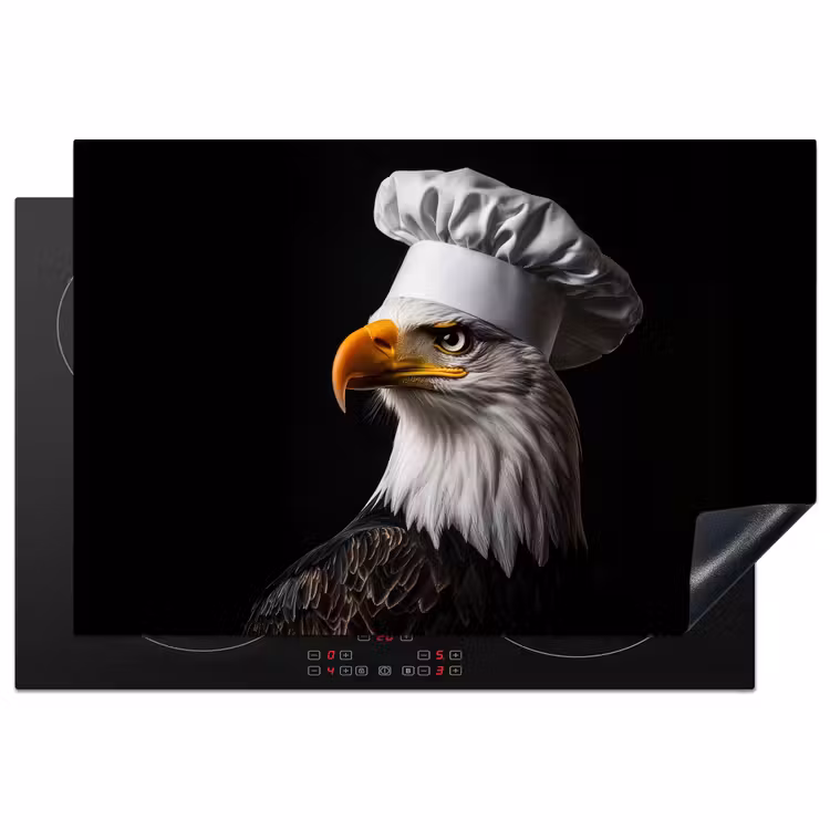 Arend -Amerika - Koksmuts - Vogel - Stoer Inductie beschermer vinyl 3mm klein -3d