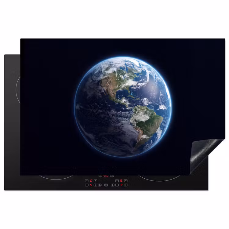 Induction Hob Cover - Earth - Space - Cosmos - Aarde - Ruimte - Kosmos Inductie beschermer vinyl 3mm klein