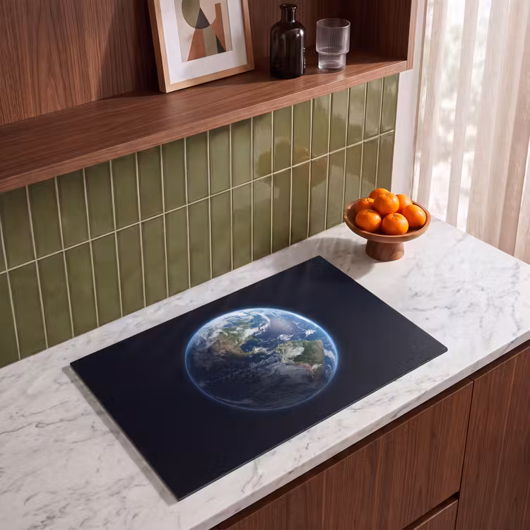 Induction Hob Cover - Earth - Space - Cosmos - Aarde - Ruimte - Kosmos Inductie beschermer vinyl 3mm klein