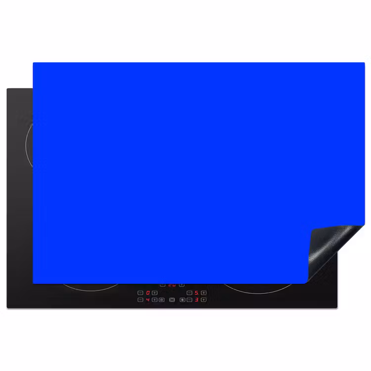 Electric - Blue - Blauw Inductie beschermer vinyl 3mm klein 276 -3d